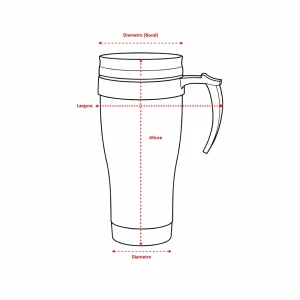 Caneca Inox 400ml